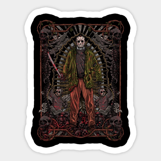 Saint Slashers Jason Vorhees Sticker by byhq